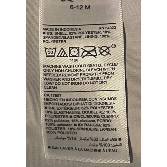 Old Navy Baby Romper Lifeguard In Training Swimsuit Size 6-12M Multicolor - Picture 10 of 13